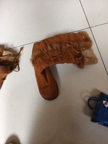 Susset .  SuedetteTan Knee - High Boots.  S.7.  New