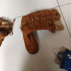 Susset .  SuedetteTan Knee - High Boots.  S.7.  New