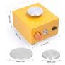 Children's Toys Electric Pottery Machine Portable DIY Clay Tool with Tray for Ceramic Work Mini Pottery Wheel Ceramic Turntable Image 5