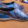 Blue multi Boho designer shoes Image 2