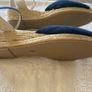 Navy Low Wedge Espadrille Sandals. EU 41/UK 8 Image 6