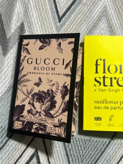 Gucci bloom and floral street sun flower pop perfume sample new