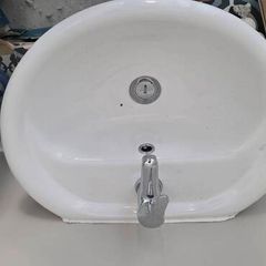 toilet wash basin with tap cover