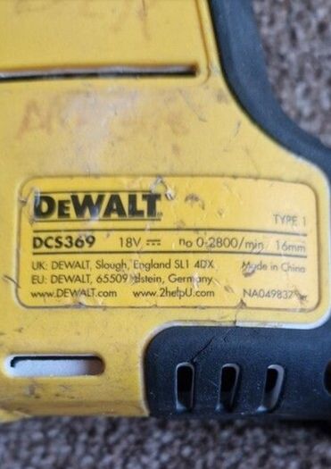 dewalt dcs369 reciprocating saw