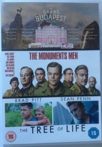 Trilogy Movie Boxset (Grand Budapest Hotel, Monuments Men & Tree Of Life) [3xMovie DVD]