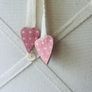 Linen heart notice board Image 3