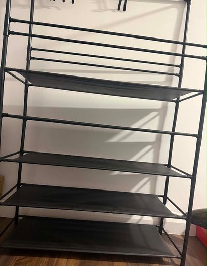 Shoe rack with hanging Hooks