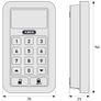 ABUS HomeTec Pro Wireless Keyboard CFT3000 - Code Keyboard for Opening the Front Door - for the HomeTec Pro Wireless Door Lock Drive - White Image 4
