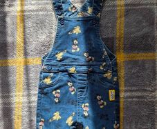 9-12m, Mickey Mouse Dungarees
