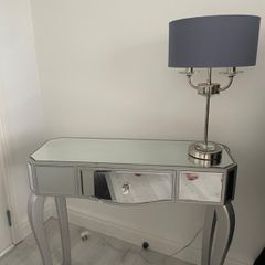 Hall Table, Mirror and Lamp
