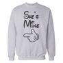He's Mine She's Mine Couple Love Sweatshirts valentines day gift present Image 3