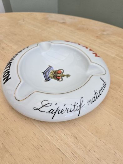 Vintage Porcelain Belgium Navy Coronation Ale Advertising Ashtray