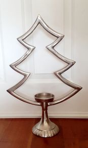 Christmas Pillar Candle Holder/Candle holder Christmas Tree