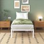 3ft Single Bed Frame with Rounded Corner Legs Image 8