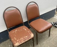 Metal & Leatherette Chairs