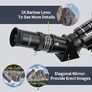 SALE | Telescope for Astronomy, 200X Pro 400/70 FMC Glass Optical Refractor Telescopes, With Adjustable Tripod Phone Adapter Barlow Lens Moon Filters Carrying Bag for Kids Adult Beginners Image 5