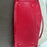 Furla Red Pebbled Leather Tote Bag Image 4