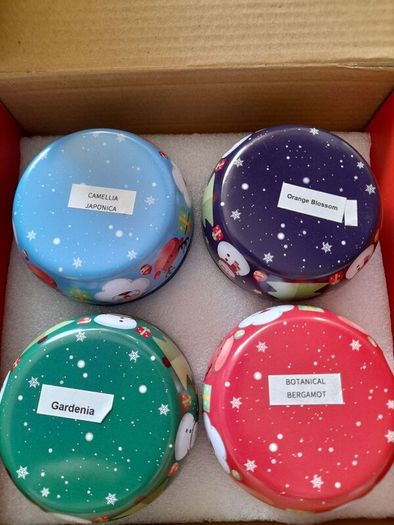 PRICE LOWERED BNIB 4 scented seasonal candles