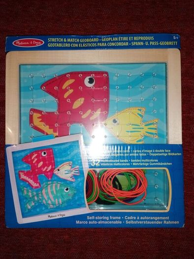 New Melissa and Doug Stretch & Match Geoboard Pictures