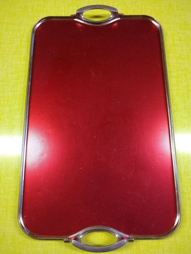 Vintage Large Red Lumium Ware Server