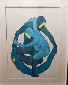2017 Dave Kloc Human Shapes Limited Edition Art Screen Print Poster