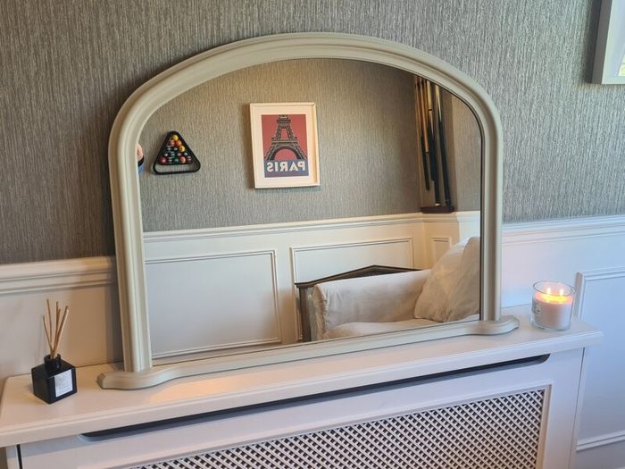 Overmantle Mirror Cream/Light Beige