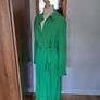 Stunning Michelle Keegan Green Dress with Pleated Skirt 12 Image 3