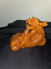 Hand Carved Wooden Chinese Dragon