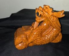 Hand Carved Wooden Chinese Dragon