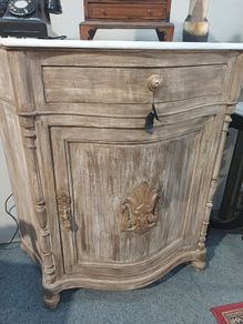 Vintage Cabinet with Marble Top
