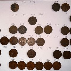 Old British Coins Half Pennies 1912-1967