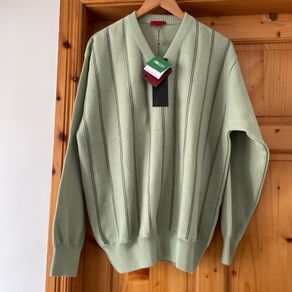 Gabicci men's v neck jumper wool mix size xl new