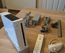 Wii Console with remote & nunchuck