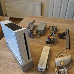 Wii Console with remote & nunchuck