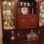 Mahogany Display Unit with Drinks Cabinet Image 3