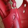 Red cork wedge leather sling back Dunnes size 4. Image 4