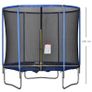 244cm Trampoline for Kids and Adult with Safety Enclosure Net Spring Pad Waterproof Jump Mat for Outdoor Indoor Use Image 3