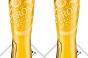 2 Tall Peroni Nastro Azzuro Glasses