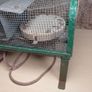 old antique vintage THING steel cage bulbs element  3 PIN PLUG HORACE W STEPHENS  no clue what it is? Egg incubator Image 9