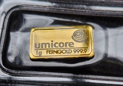 Gold Bar 1 Gram 999.9 Umicore