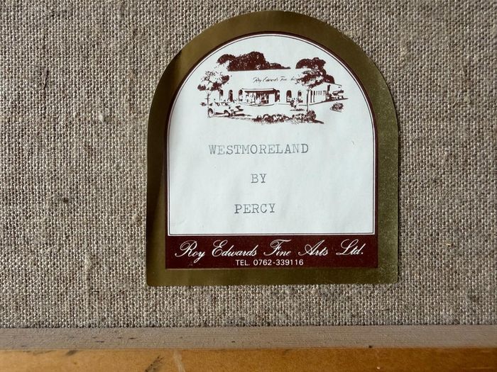 Pair of Huge Vintage Framed Artworks (105x75cm) - Matching Luxury Frames