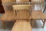 4 x Sturdy Wooden Kitchen Dining Chairs - Can Deliver