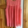 Ladies Orange Sleeveles Silk Front blouse top Size 16 includes postage Image 2