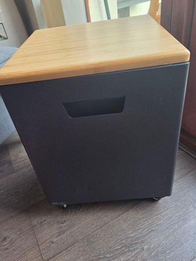 IKEA TROTTEN storage unit on castors with wooden top