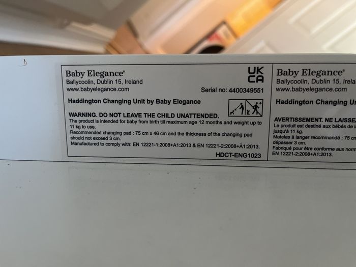 Changing table