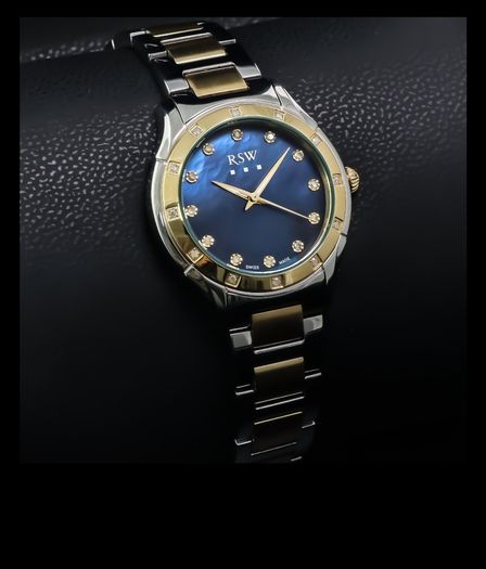 Swiss Made RSW Quartz watch real diamonds