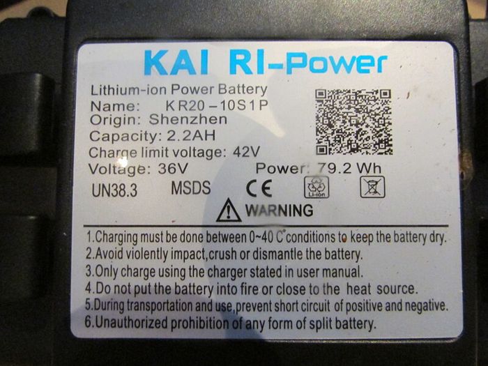 Lithium-ion Power Battery 36v