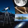 Professional Astronomical Telescope, 500x80mm HD Magnification Telescope + Adjustable Tripod + Star Finder For Astronomy Image 5
