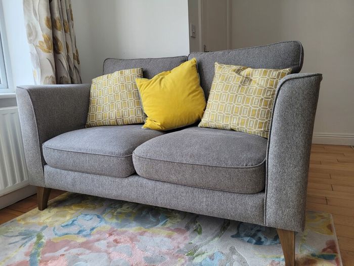 Murphy Home Furniture Charm 2 Seater Sofa. Grey Excellent Condition