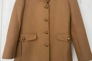 Zara Camel Manteco Wool-blend Coat - Size M -